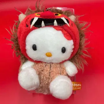 레어 지역 마스코트 봉제 인형 헬로키티 아키타 한정판 나마하게 빨간색