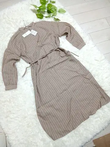 루즈핏 블레스 브리주 원피스 롱 기장 겉옷 베이지 L 상당