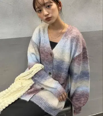 nemne store 그라데이션 니트 가디건