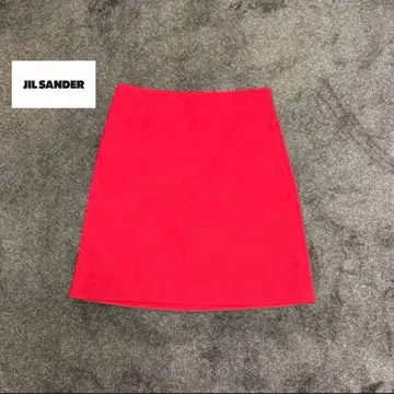 JILSANDER 빨간색 미니 스커트