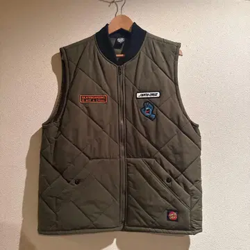 SANTA CRUZ 와펜 어레인지 퀼팅 다운 베스트 M