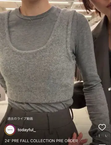 todayful 니트 뷔스티에