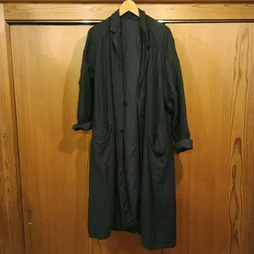 컨팩트 confect 블랙 린넨 코트 사이즈 4