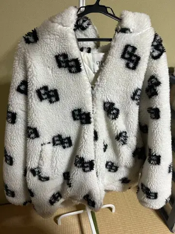 GYDA GG 플리스 자켓 보아 로고 블루종