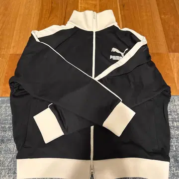 PUMA 집업 자켓 L 블랙/화이트