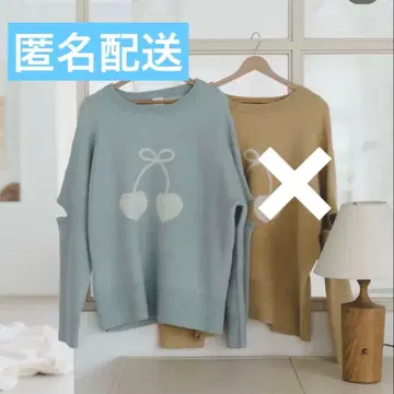 [ 익명 배송 ] 모모타 um 체리 니트