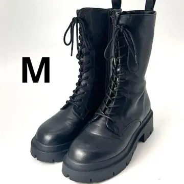 [ 컨디션 최상 ] Heather 헤더 모듬 미들 부츠 레이스업 M