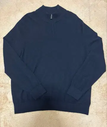 LAND'S END 랜드스엔드 캐시미어 100% 하프 지퍼 니트