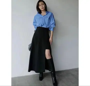 아뉴앙스 비대칭 레이어드 스커트