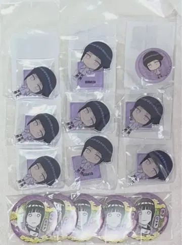 NARUTO 히나타 캔뱃지 아크릴 스탠드 묶음 판매