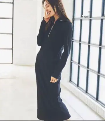 우노 미사코 LAVANDA 라바다 하프 지퍼 원피스