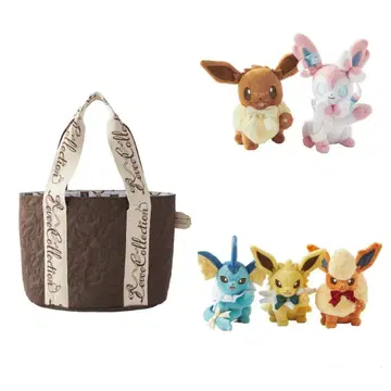 이브이 컬렉션 토트백 봉제 인형 5개