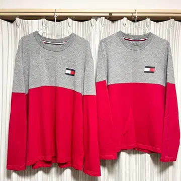 타미힐피거 트레이닝복 맨투맨 상의 긴팔 커플룩 세트