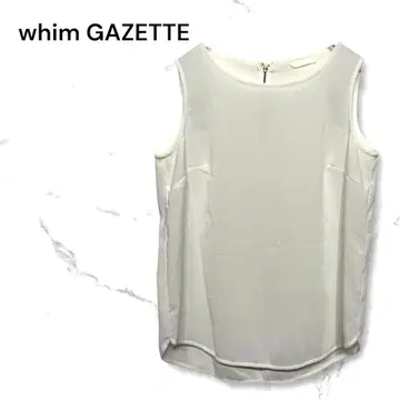 윔 가젯 슬리브리스 블라우스 지퍼 레귤러 기장 F 사이즈