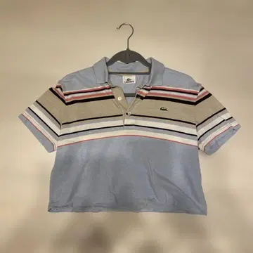 Lacoste 스트라이프 반팔 피케 셔츠