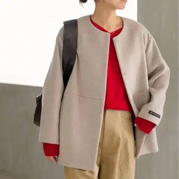 저널 스탠다드 리룸 슈퍼 파인 비버 크루넥 코트