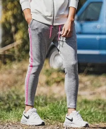 펠코드 종이상자 니트 이지 팬츠 펠코드 사이드 라인 팬츠