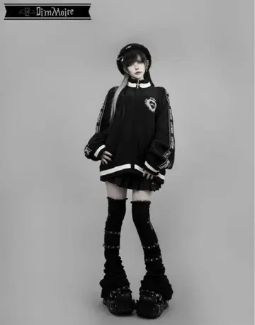 [DimMoire] 니트 저지 상의/Black