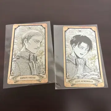 진격의 거인 리바이 진격의 히타 타로 카드 2장 세트