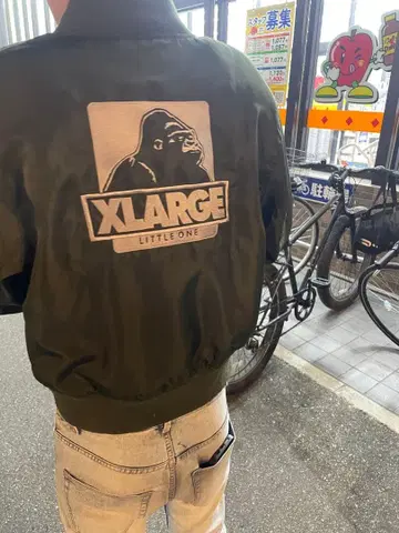 XLARGE 봄버 자켓 올리브