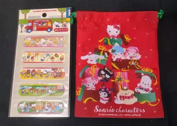 산리오전 한정판 반창고 세트 & 산리오 캐릭터즈 복조리 크리스마스 패턴
