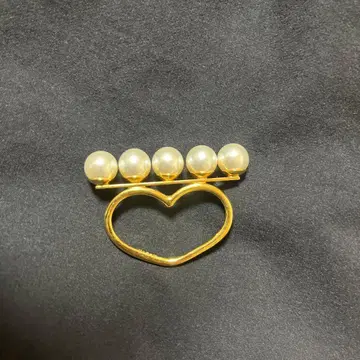 HYEON 헤욘 펄 더블 핑거 링 러브링