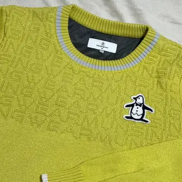 먼싱웨어 골프 크루넥 써모 니트 스웨터 M 새상품급 고보온