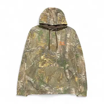 USA 구제 의류 리얼트리 맨투맨 후드티 올 패턴 카모플라쥬 패턴