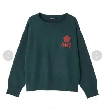 MQ 로고 자수 긴팔 니트 M 사이즈 네이비