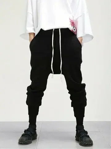 minsobi 사루엘 조거 팬츠 블랙