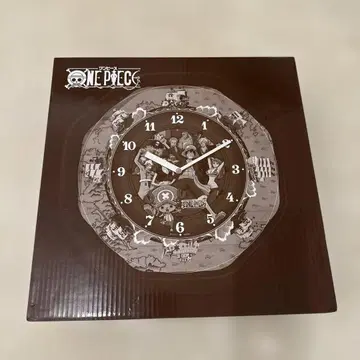 [레어] ONE PIECE 캐릭터 시계 팔각형 브라운