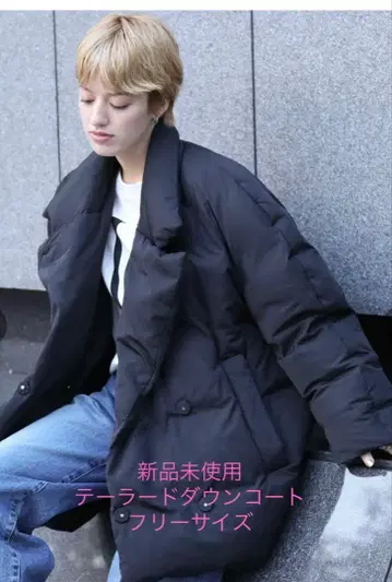 미사용 새상품 택 포함 The rejoice 테일러드 다운 코트