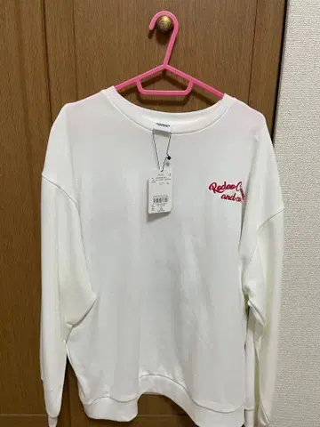 Rodeo Crowns 맨투맨 트레이닝복 화이트 프리 사이즈