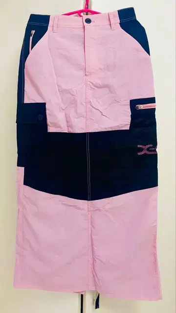 X large X girl 롱 스커트 핑크/블랙