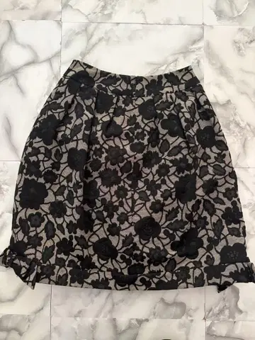 Rene 자카드 직조 스커트 36