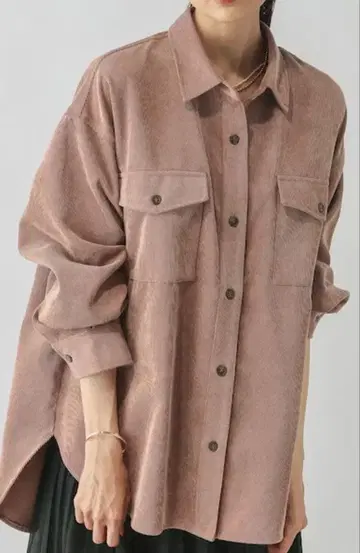 [ GLOBAL WORK ] 이지케어 코듀로이 셔츠 핑크 셔츠