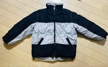 LACOSTE 다운 자켓 리버서블 네이비 그레이