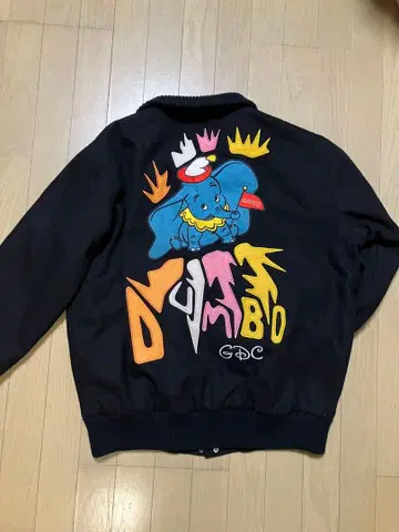 [레어] gdc x 디즈니 콜라보 멜톤 바시티 자켓 M 덤보