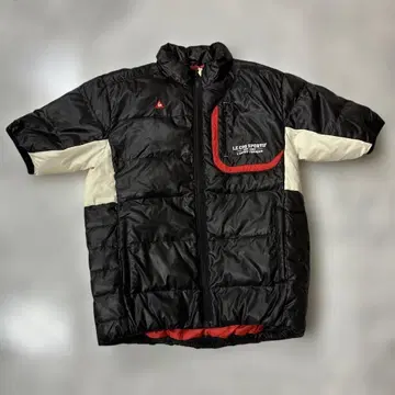 LE COQ SPORTIF 골프용 퀼팅 다운 반팔 자켓