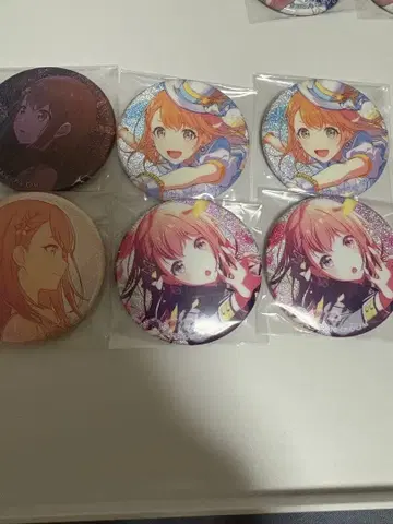 프로세카 글리터 캔뱃지 하나사토 미노리 6개