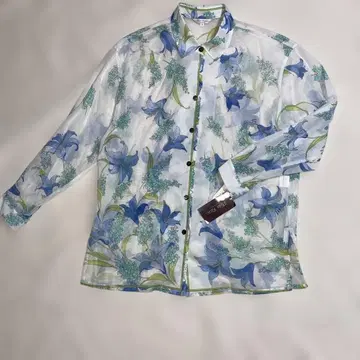 Pleta Roze  꽃무늬 시어 블라우스 일본제 가네보우 원단