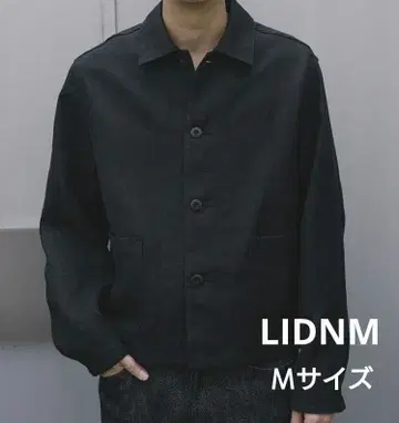 LIDNM LINEN CROPPED CHORE JACKET
