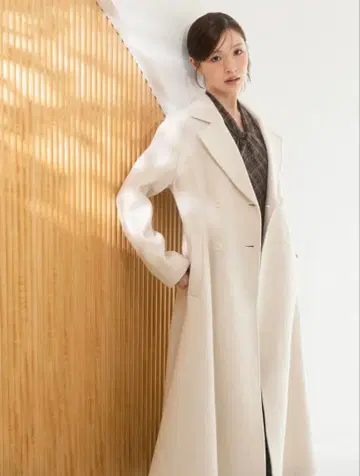 MERCURYDUO 울 체스터 코트 M 사이즈 아이보리