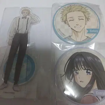 제비뽑기당 카오루하나와 린토 사쿠 아크릴 스탠드 & 캔뱃지