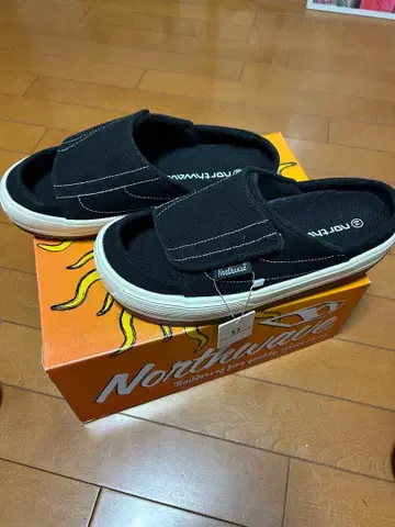 Northwave 블랙 슬라이드 샌들 28cm