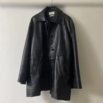 YOKE Sheep Leather Cut Off Car Coat