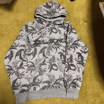BILLABONG 팜 트리 패턴 후드 부착 후드티 L 사이즈
