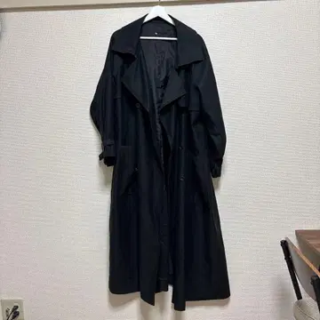 sheer sr DRESS TRENCH COAT (BLACK) 트렌치