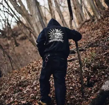 RETURN 집업 후드티 블랙