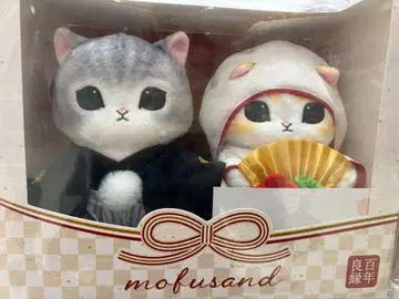 mofusand 일본 의류 웨딩 페어 봉제 인형 신부냥 신랑냥